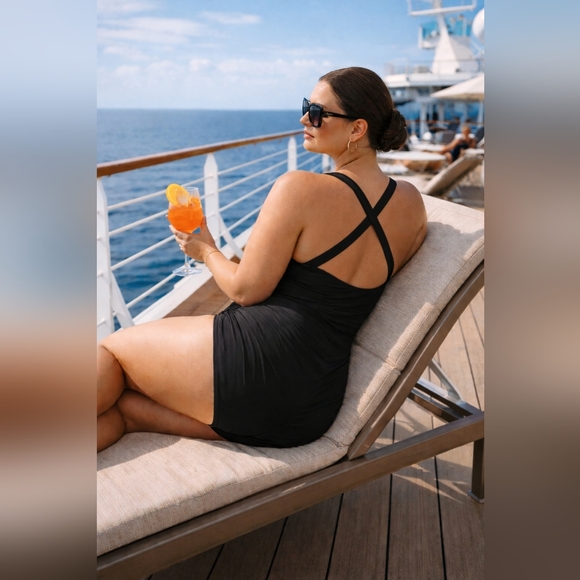 J. Crew Other - 🖤 J.Crew Black Crossback One-Piece SwimsuitSize 24 | NWT | Sustainable Fabric